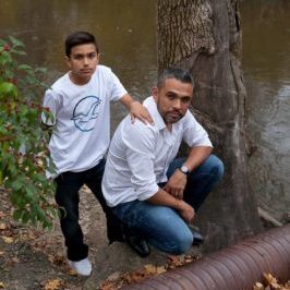 Dan Flores with his son Jr.